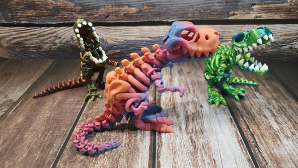 Articulated Skeleton T-Rex - 3D Printed Fidget