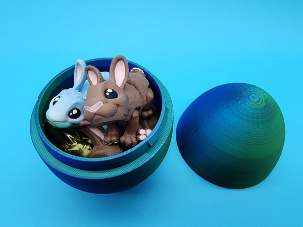 Mini Rabbit- Grab Bag - Egg Option - 3d printed articulated mini