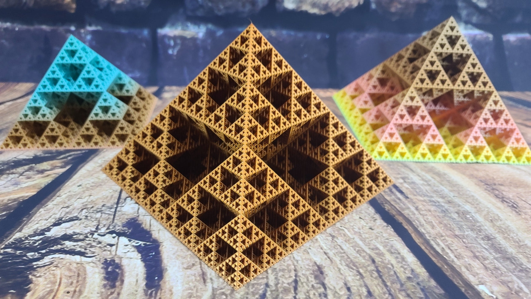 Fractal Pyramid - Sierpinski Octahedron 6th Order