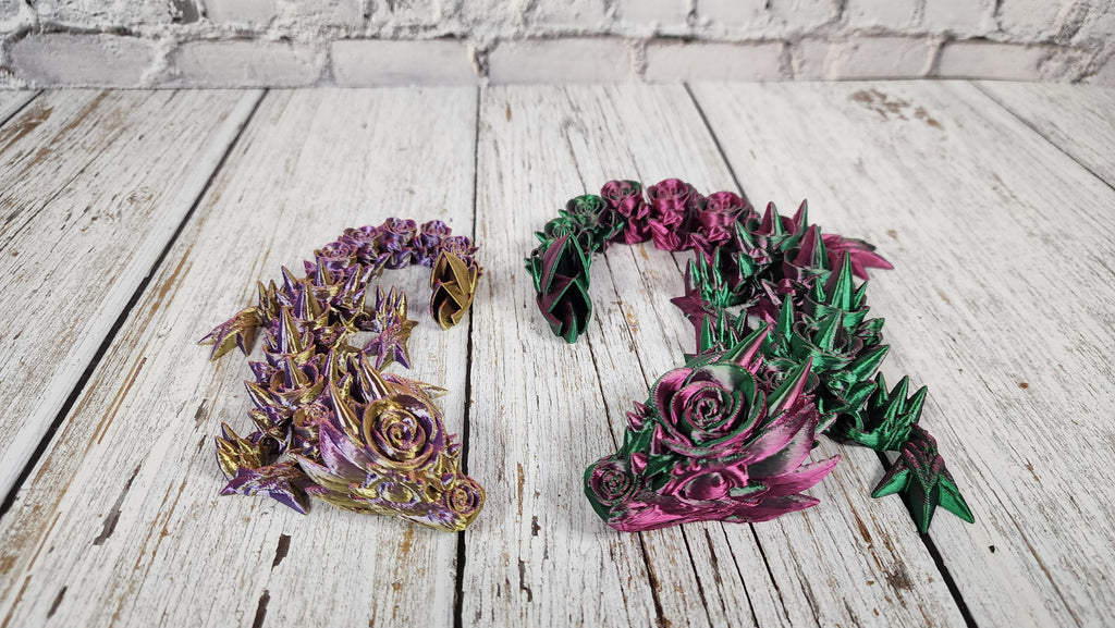 Rose Dragon - 3D Printed Fidget