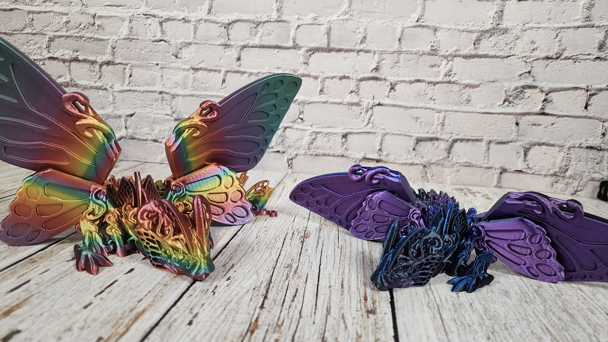 Butterfly Dragon - 3D Printed Fidget