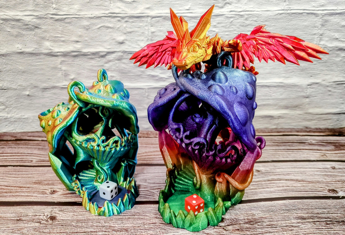 Crystal Mushroom Dice Tower - 3D Printed