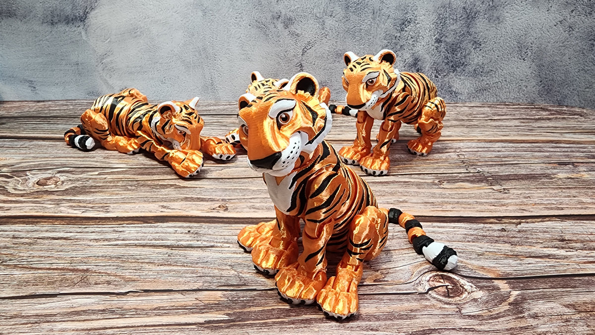 Bengal Tiger - 3D Printed Fidget