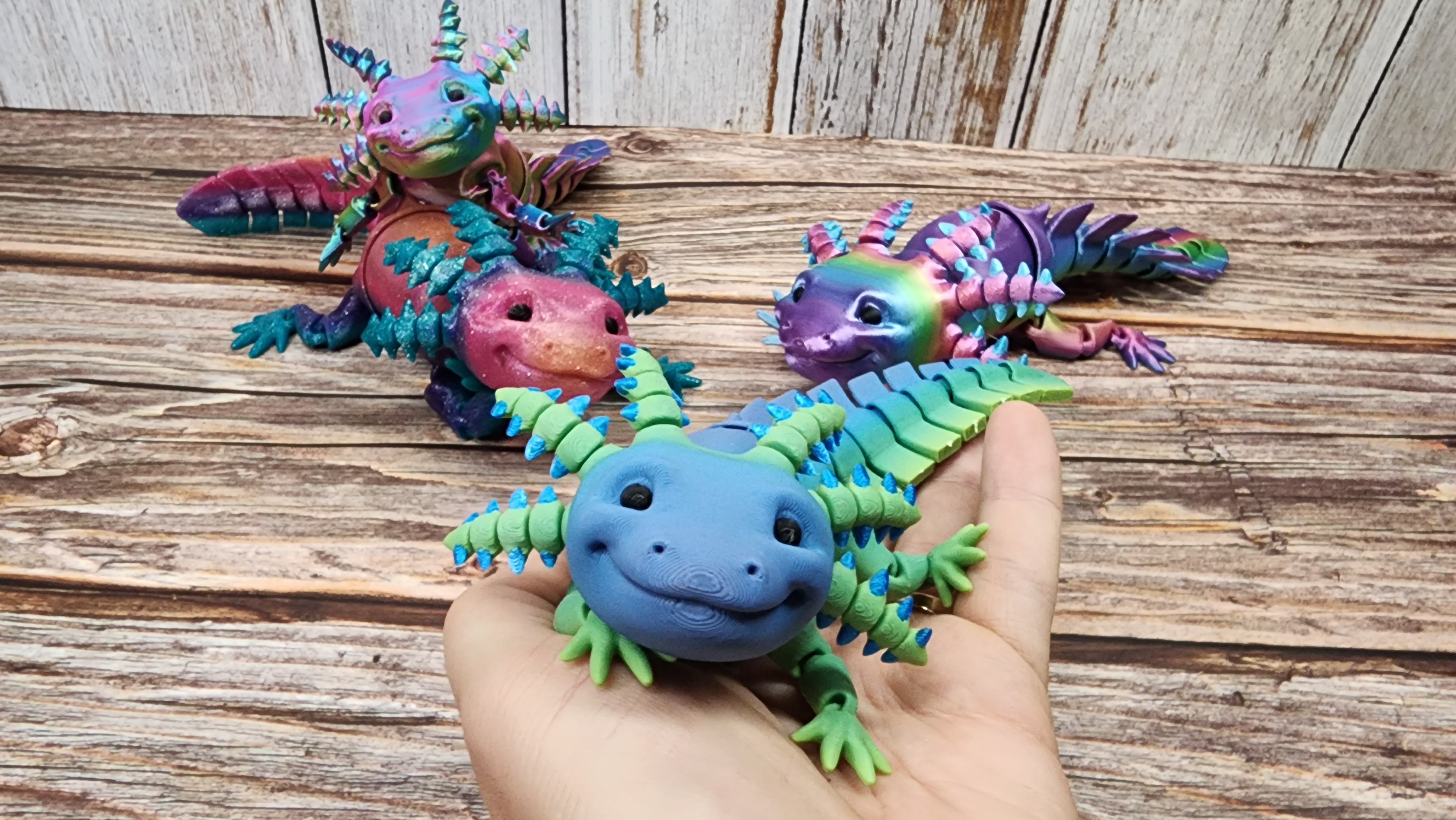 Axolotl v2 - 3D Printed Fidget