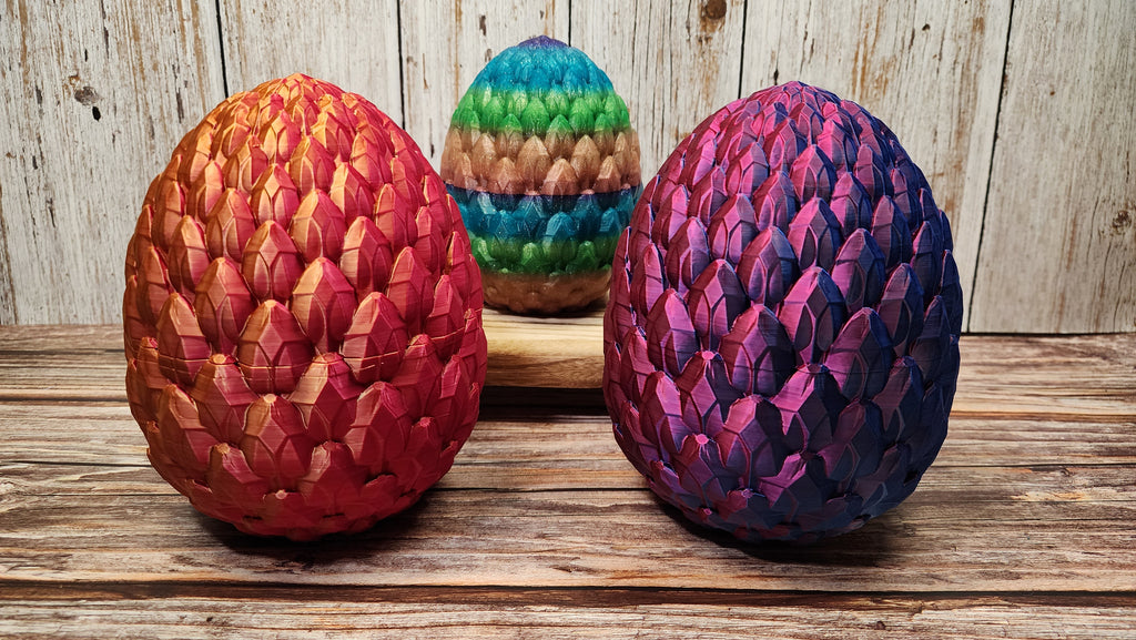 Mystery Egg & Dragons - 3D Printed Fidget