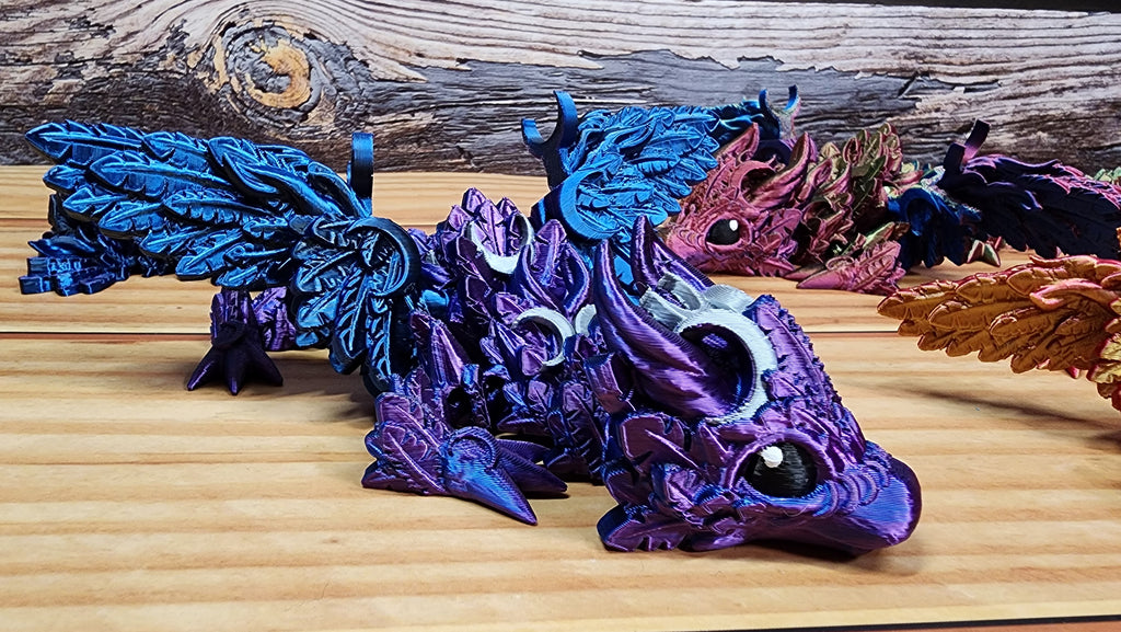 Baby Wing Lunar Dragon - 3D Printed Fidget