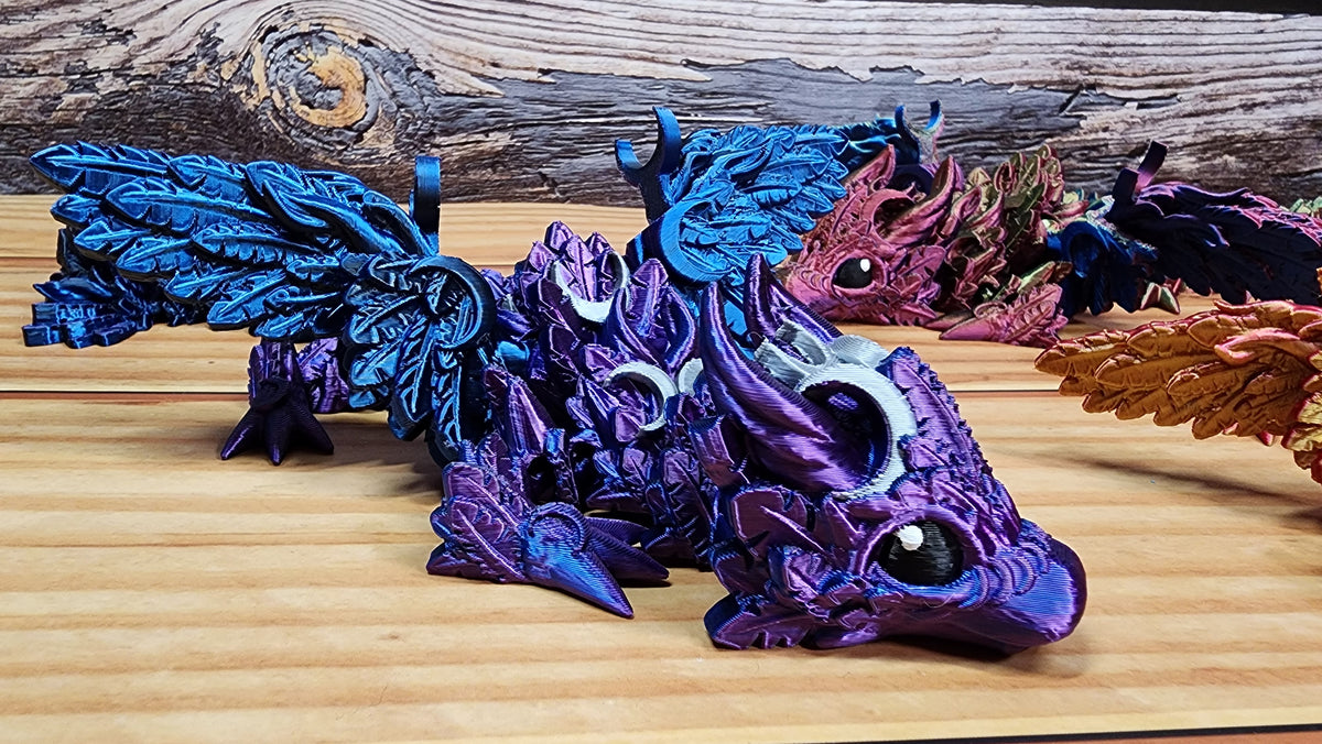 Baby Wing Lunar Dragon - 3D Printed Fidget