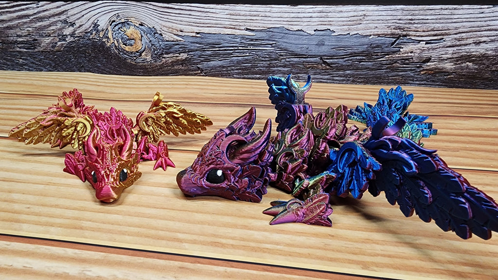 Baby Wing Lunar Dragon - 3D Printed Fidget