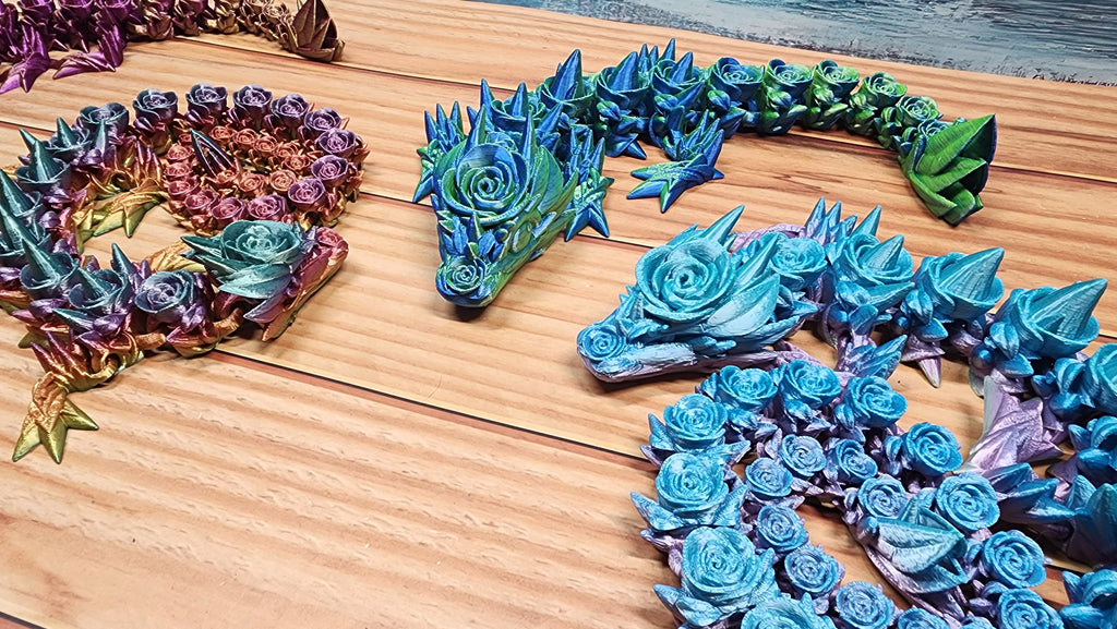 Rose Dragon - 3D Printed Fidget
