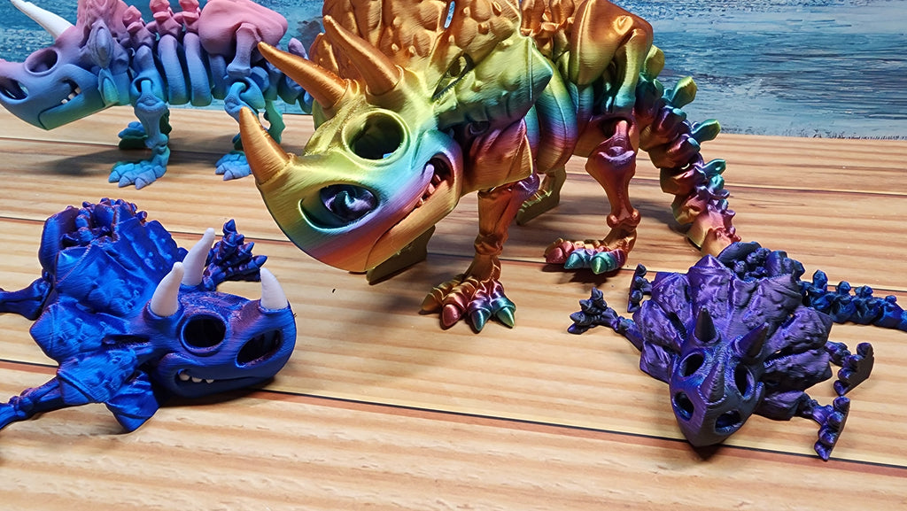Skeleton Triceratops - 3D printed fidget