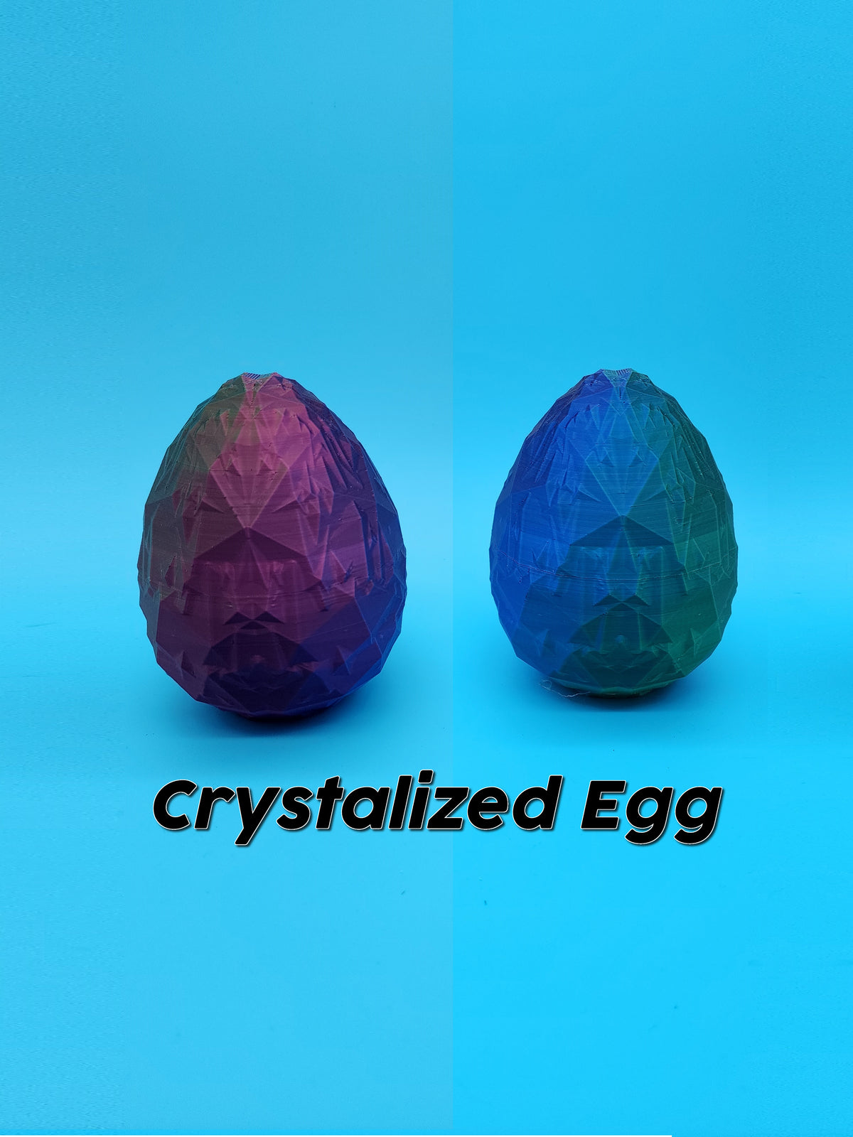 3d printed eggs - 7 styles and various sizes
