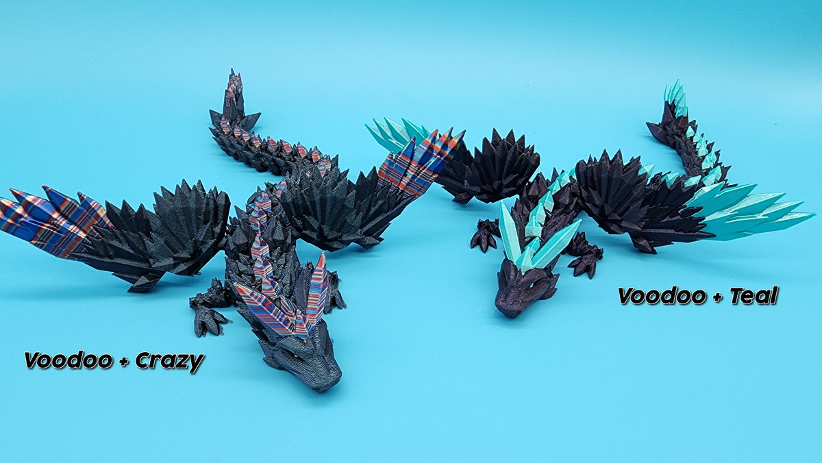 Premium Crystal Wing Dragon - 3d printed Dragon w/ beautiful details