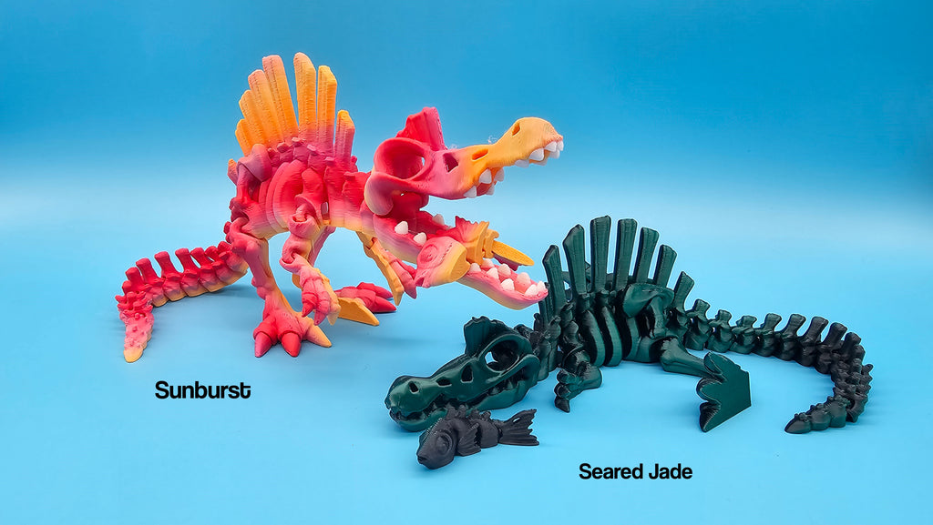 Skeleton Spinosaurus - 3D Printed Fidget