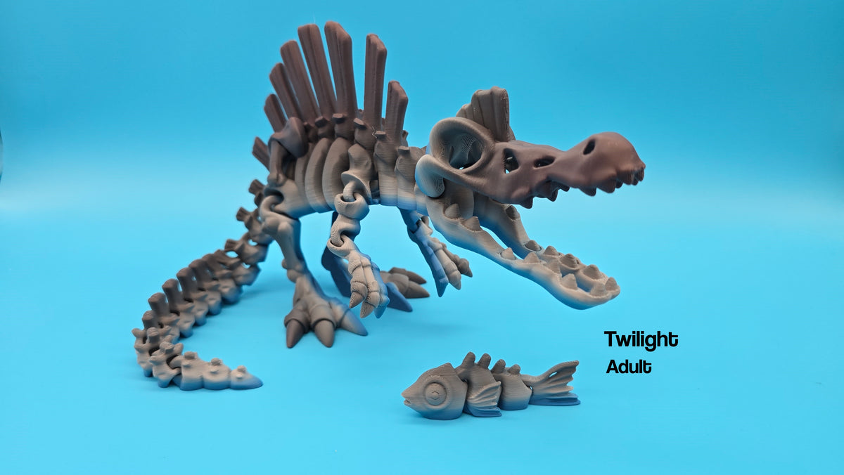 Skeleton Spinosaurus - 3D Printed Fidget