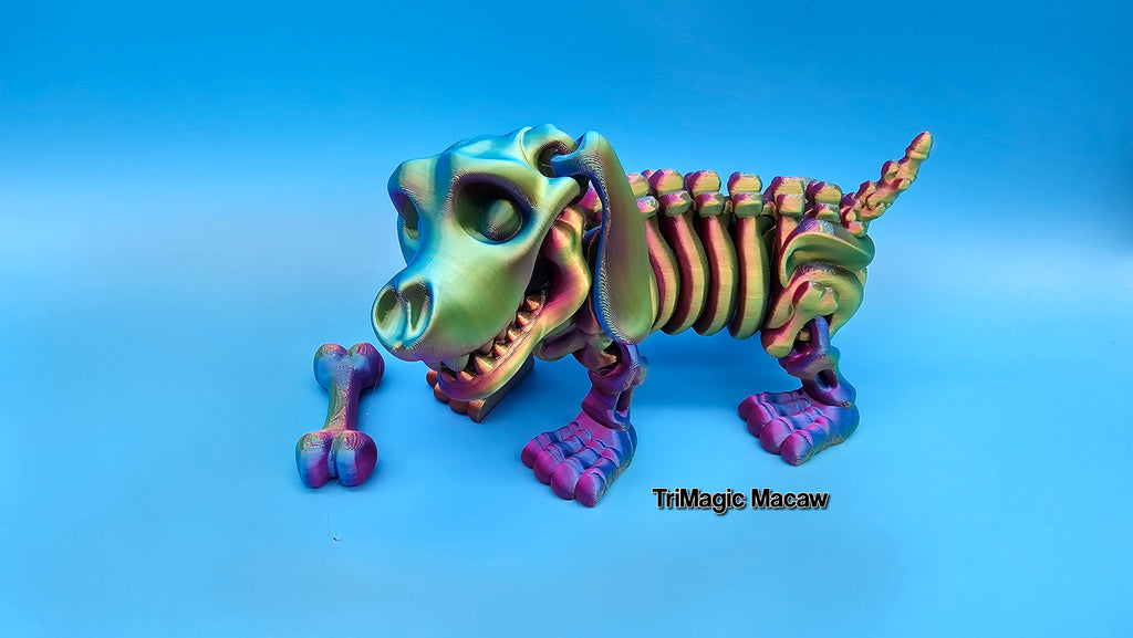 Skeleton Dachshund - Articulated 3D Print