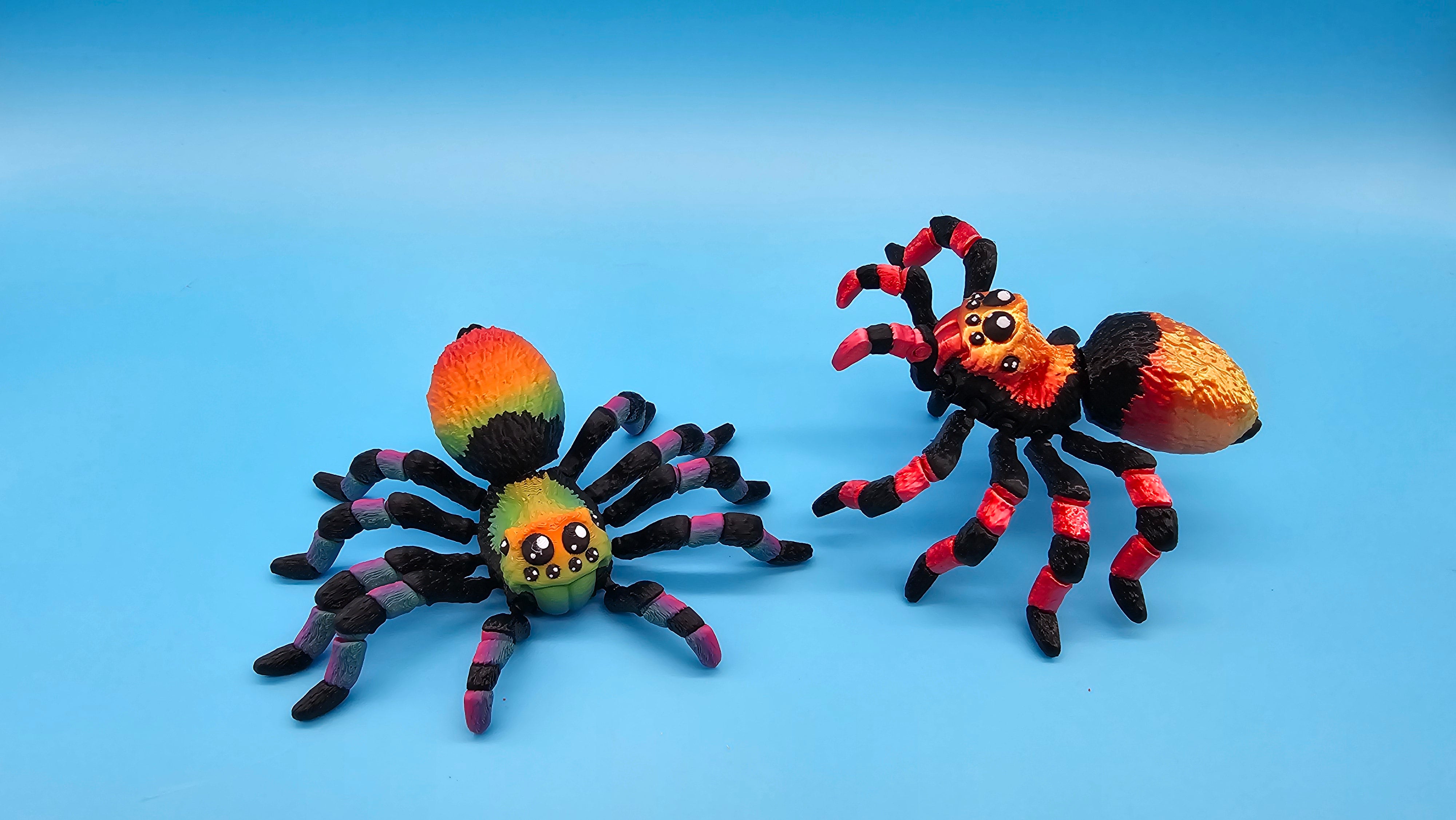 Articulated Tarantula - Poseable - High Detail - Flexible 3D Printed Stress Toy