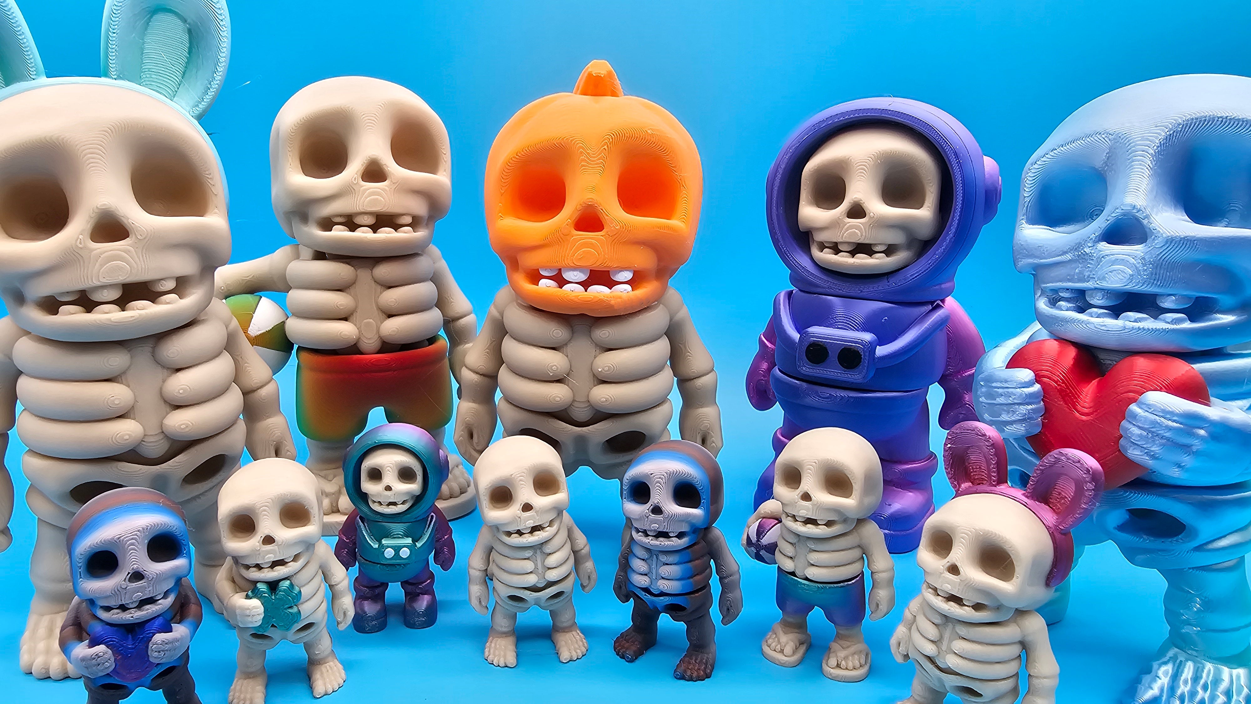 Articulated Skeleton Bestie - Pumpkin Head or 7 other designs – Fumana