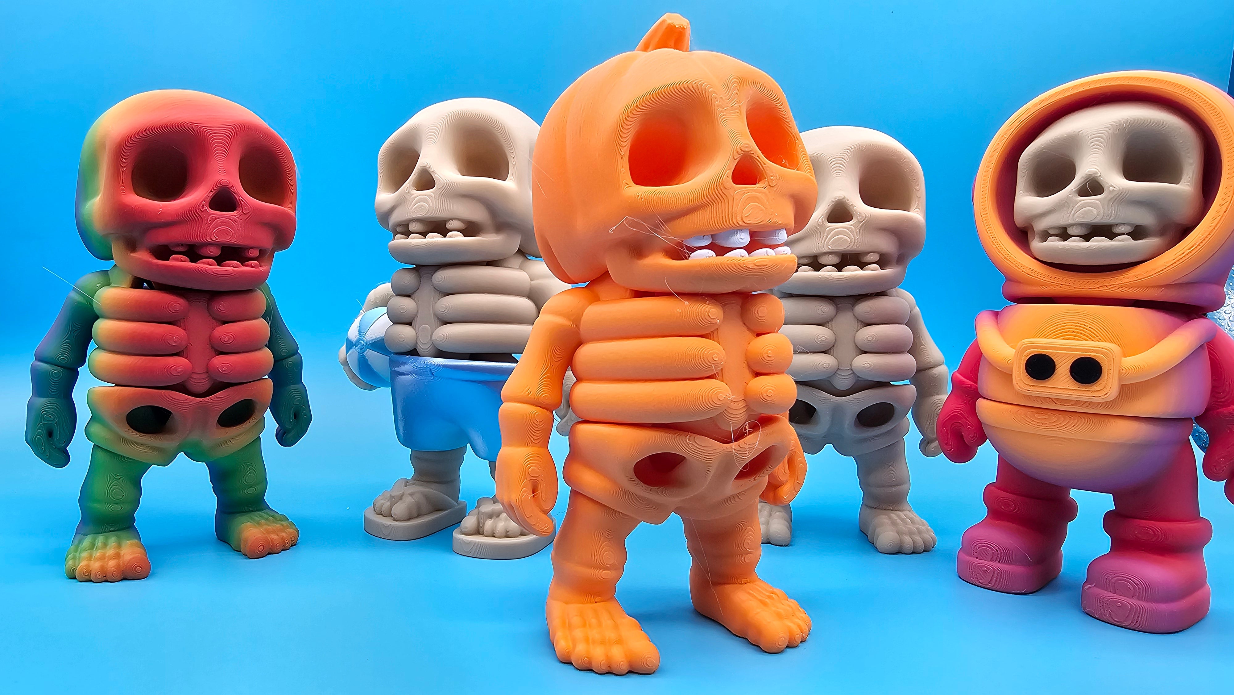 Articulated Skeleton Bestie - Pumpkin Head or 7 other designs – Fumana