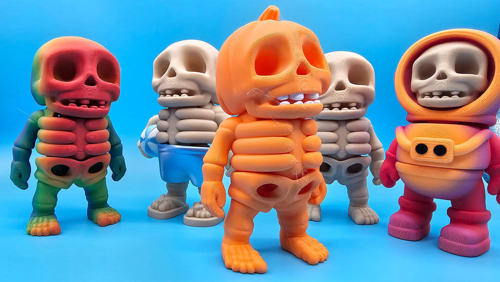 Articulated Skeleton Bestie - Pumpkin Head or 7 other designs
