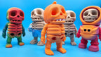 Articulated Skeleton Bestie - Pumpkin Head or 7 other designs