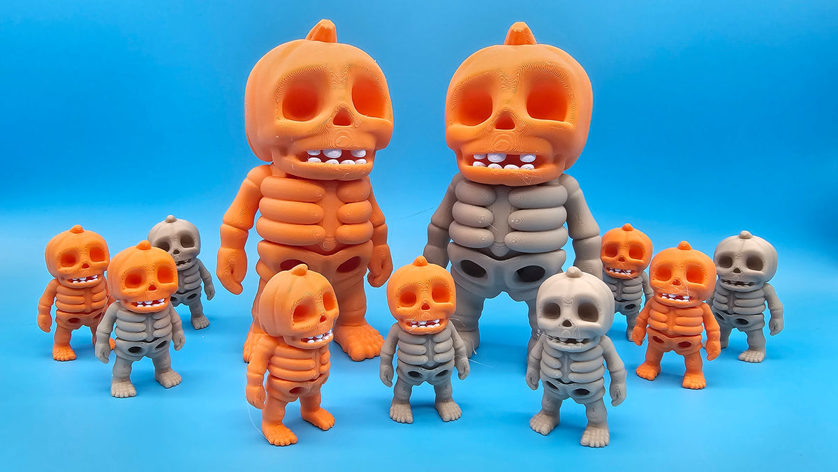 Articulated Skeleton Bestie - Pumpkin Head or 7 other designs