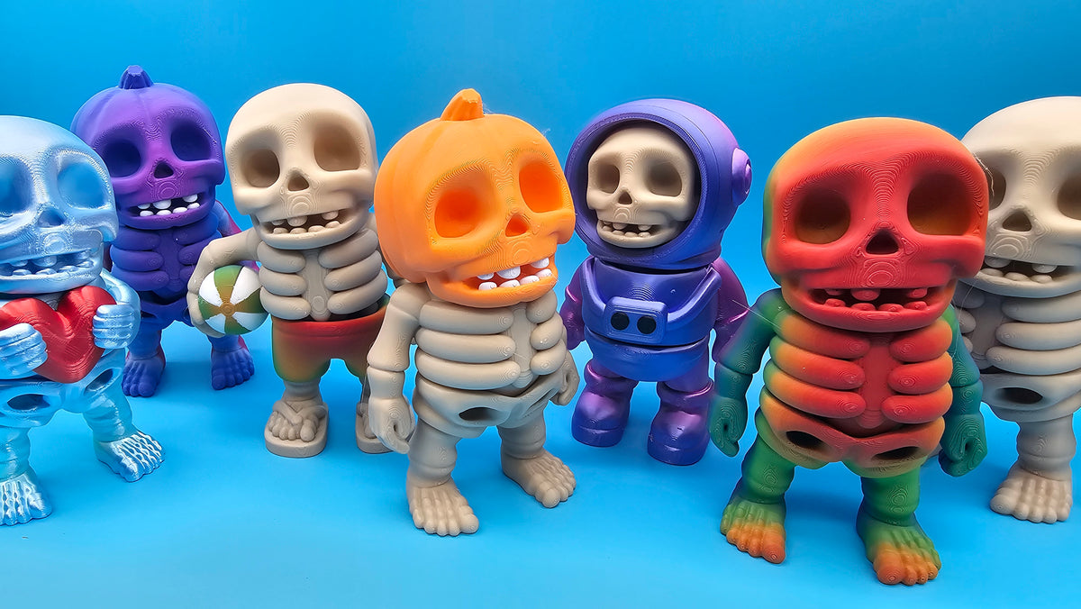 Articulated Skeleton Bestie - Pumpkin Head or 7 other designs