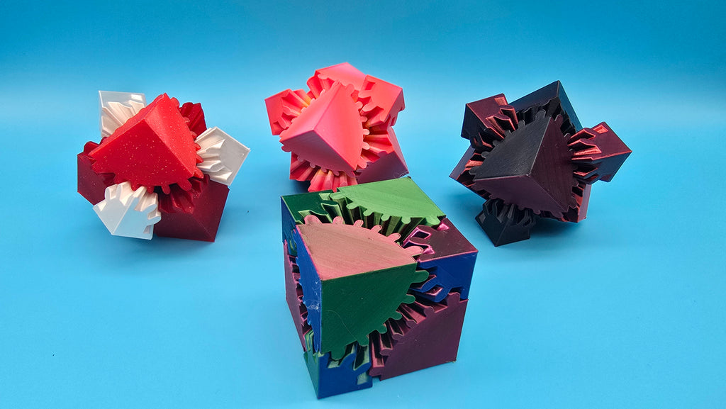 Gear Cube - 3D printed fidget