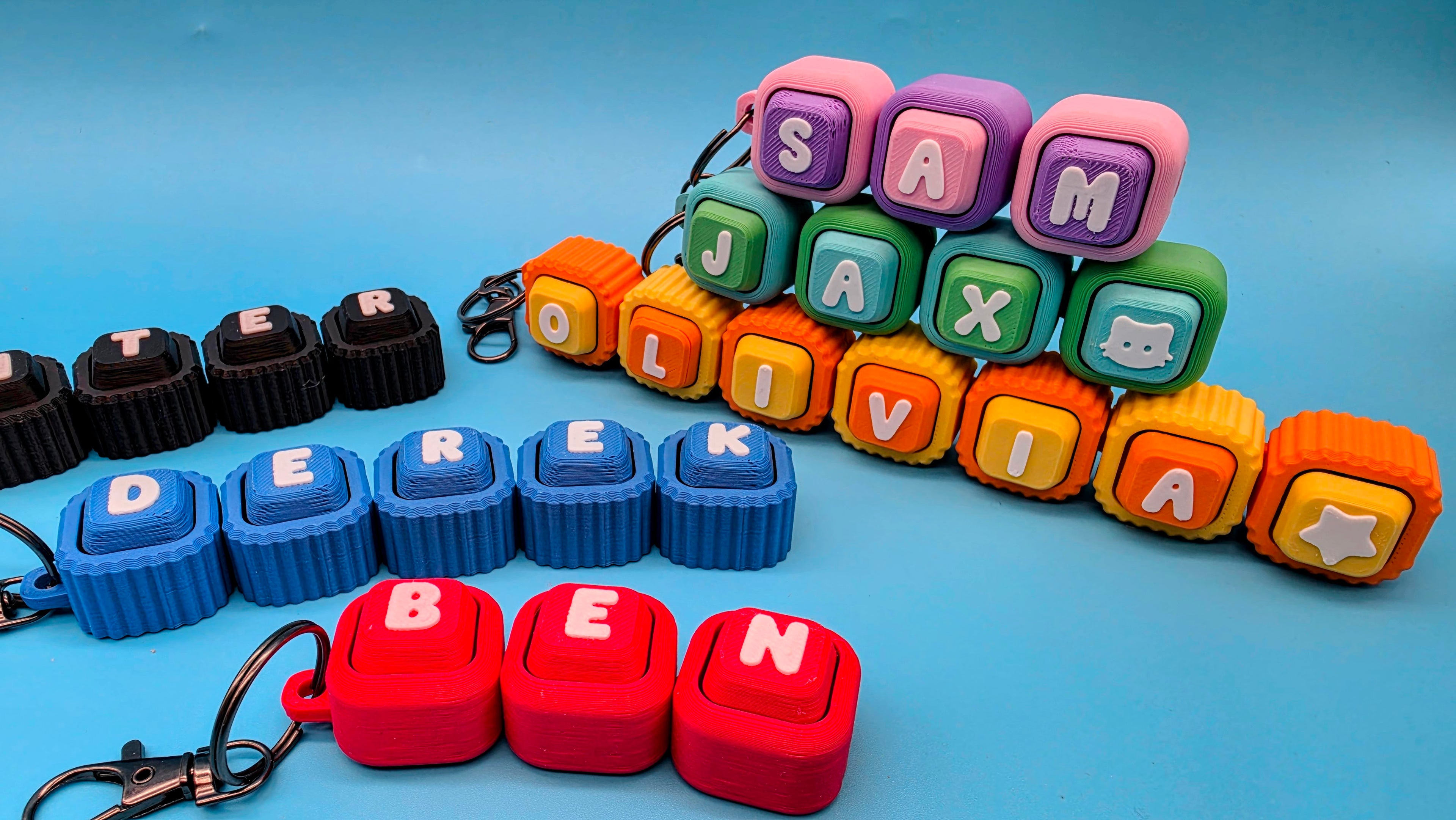 Personalized Flexible Clicker Keychain