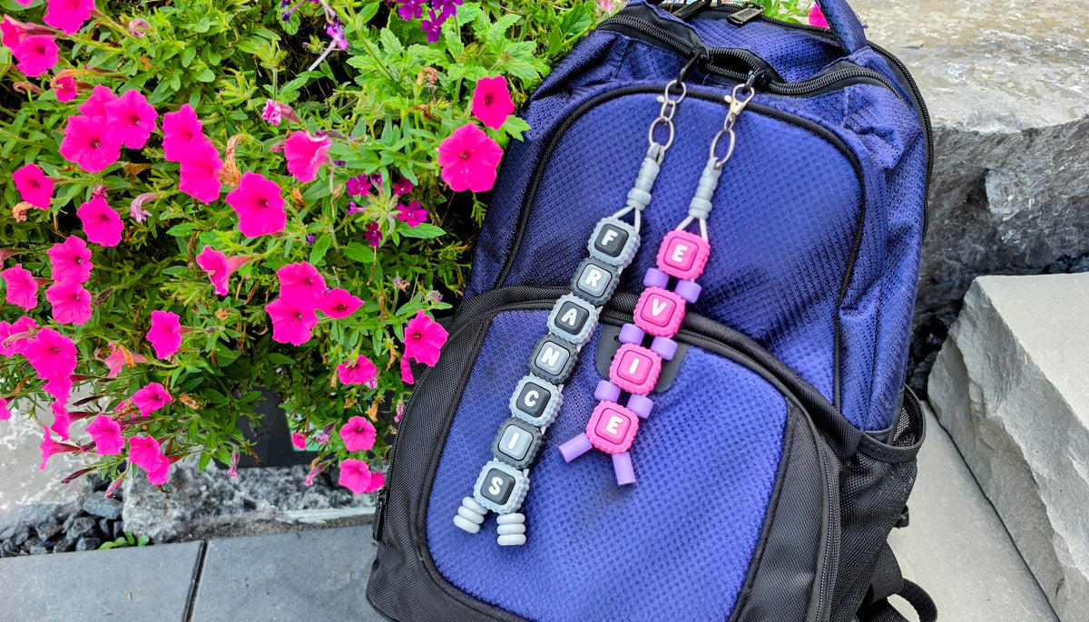 Personalized Bead Clicker Keychain