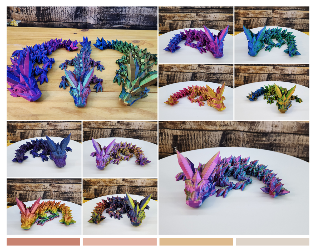 Crystal Dragon - 3D Printed Fidget
