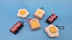 Morning Munchies Clicker Keychain | Satisfying Click | Sensory Fidget Toy | Bacon Egg Toast