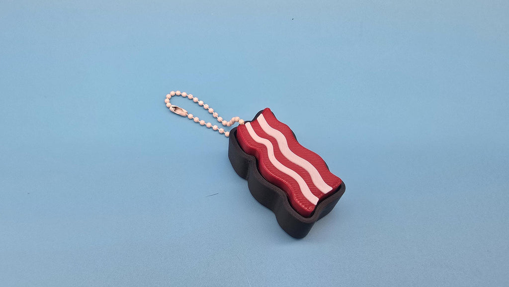 Morning Munchies Clicker Keychain | Satisfying Click | Sensory Fidget Toy | Bacon Egg Toast
