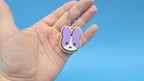 Bunny & Carrot Clicker Keychain | Satisfying Click | Sensory Fidget Toy | Rabbit Fidget
