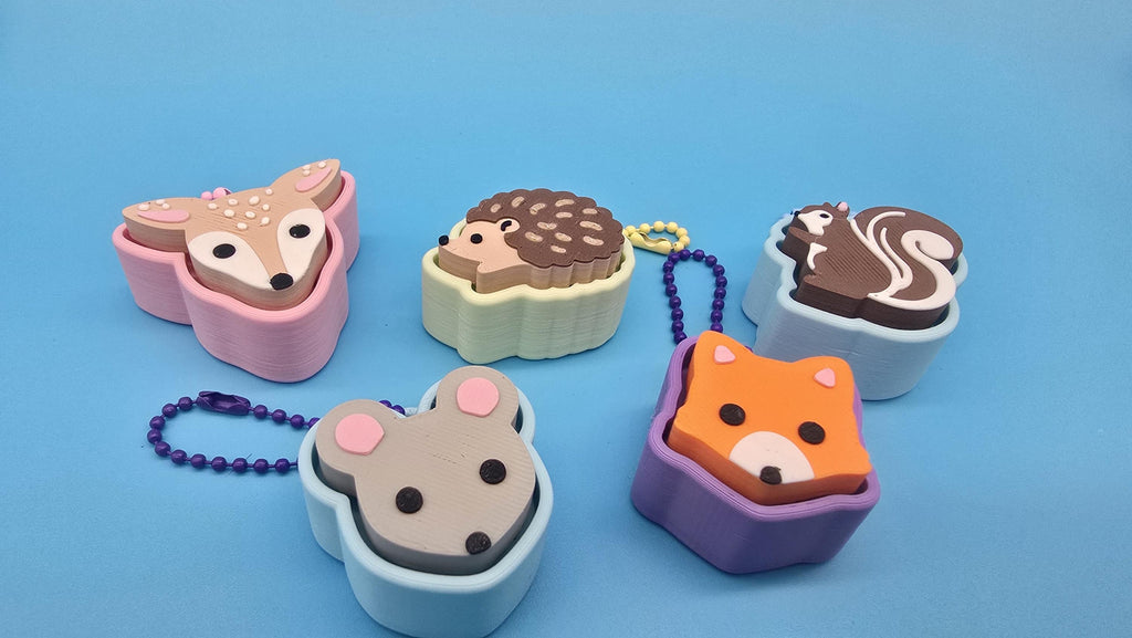 Woodland Clicker Keychain | Satisfying Click | Sensory Fidget Toy | Forest Animal Fidget