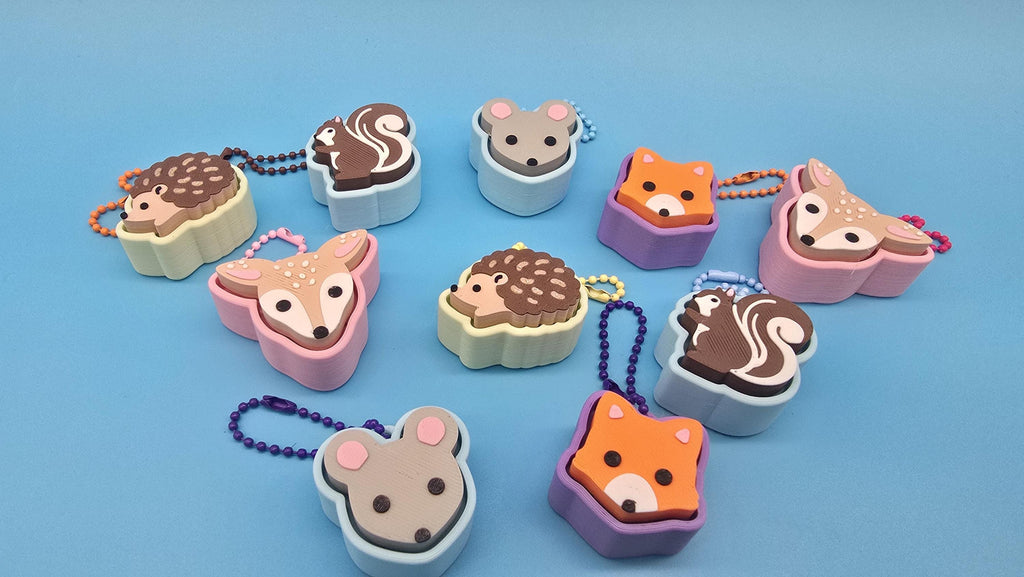 Woodland Clicker Keychain | Satisfying Click | Sensory Fidget Toy | Forest Animal Fidget