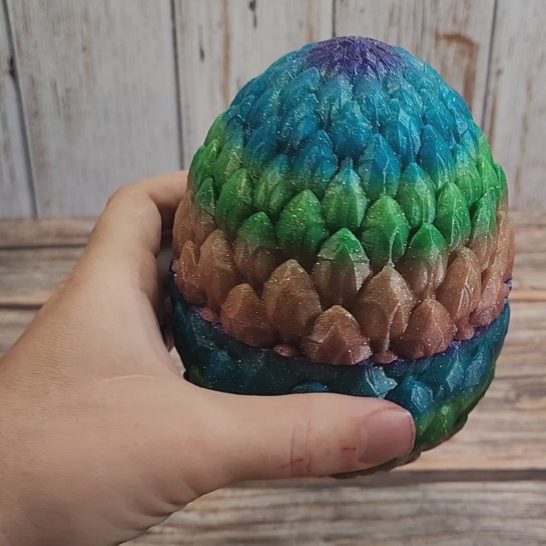 5'3" Tiny Dragon Fidget (Optional Egg) - 3D Printed Fidget