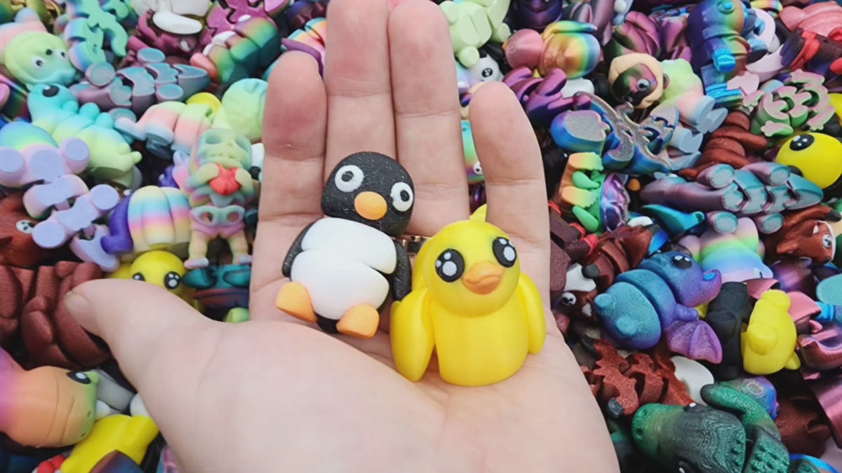 Mystery Animal Packs Mini 3D Printed Articulated Figurines 50+ Fun Designs - Great Size - Beautiful Details