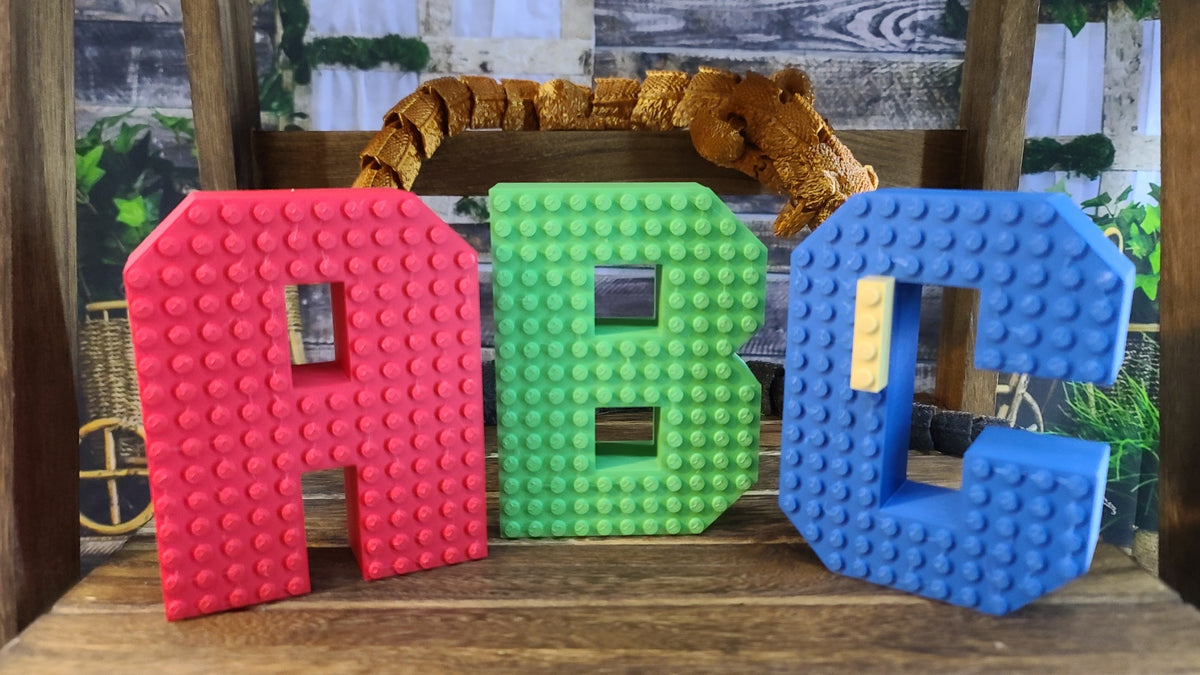 Personalized Large Name Plate - Custom Brick Letters